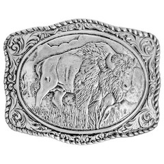 Western Belt Buckles for Men Cowboy American Patriotic Buffalo Belt Buckle