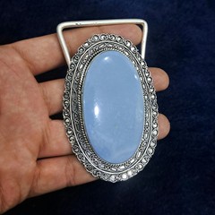 Handmade Belt Buckle For Men&rsquo;s Silver Plated Gemstone Men&rsquo;s Vintage Accessories