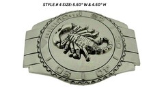Scorpion Belt Buckle Gold Silver Metal New Mens Womens Zodiac Sign Rodeo Western