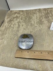 Vintage Belt Buckle Bronco Saddle Chrome 3.5”