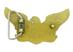 Bad to the Bone Eagle Skull Bronze Plated Western Metal Belt Buckle
