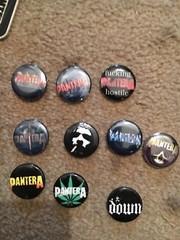 Pantera Belt Buckles Dimebag Darrell Jacket (signed) Flags, Buttons, Hat,