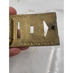 Vintage Western Brass Kevin Name Belt Buckle Solid Brass Personalized Gold Tone