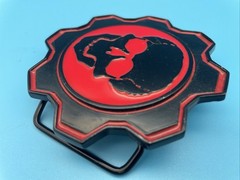 Gears Of War Promo ~ Omen Emblem, Metal Belt-Buckle {Epic Games, 2007} PreOwned