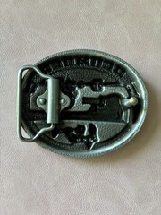 Plumber Belt Buckle Western Cowboy Native American