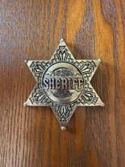 POLICE COPS SHERIFF LAW ENFORMENT WESTERN COWBOY Badge