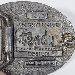 Vintage Tandy Leather Company Eagle Belt Buckle Made in USA Men&rsquo;s Western