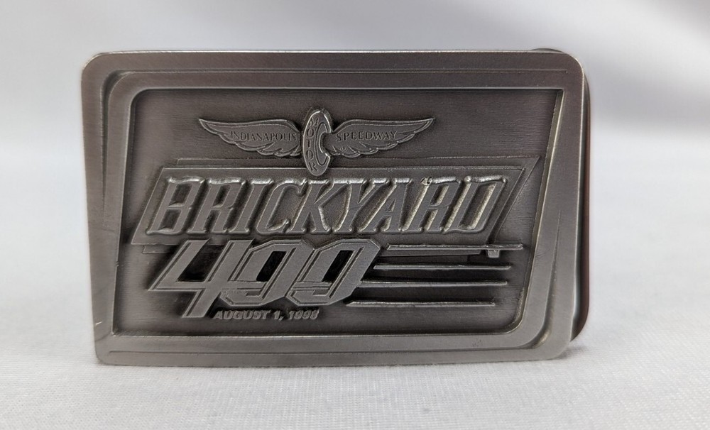 Belt Buckle Brickyard 400 – 1998-New #217 of 400, Siskiyou Buckle, Co, Pewter