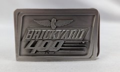 Belt Buckle Brickyard 400 – 1998-New #217 of 400, Siskiyou Buckle, Co, Pewter