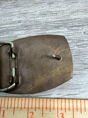 Vintage John Deere D Tractor Belt Buckle Brass Farm Equipment Western Mens