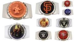 Removable Lighters & Men Women Belt Buckles Combo Batman Superman Western Rodeo