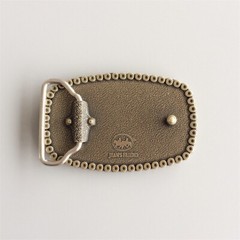 Antique Bronze Plated Heavy Metal Motorcycle Chain Biker Rider Belt Buckle