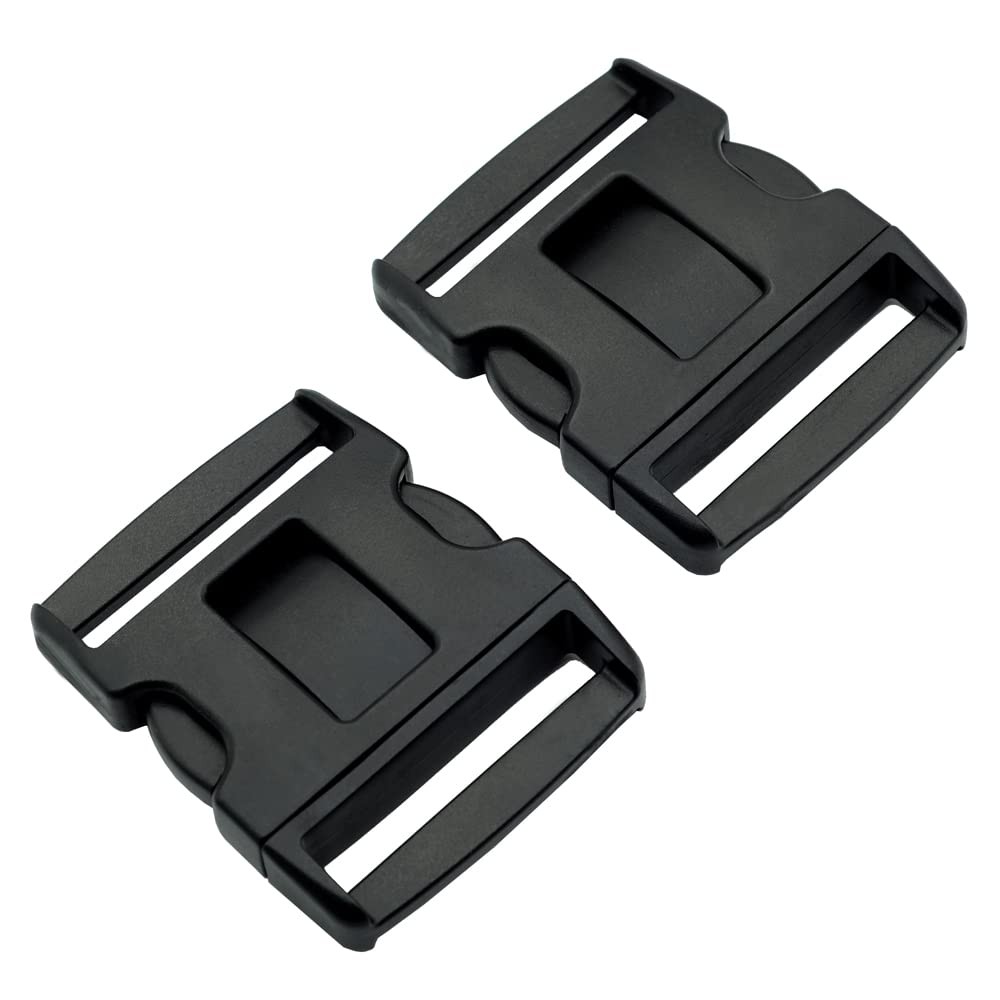 LytHarvest 2.25&Prime; Tri-Release Buckle Set, No Sewing For duty belt, Black