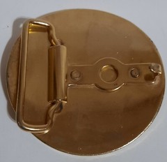 VINTAGE CAPRICORN Metal Belt Buckle with Metalic Enameled
