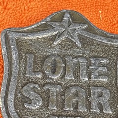 A- Lone Star Beer Belt Buckle Mens OS Bronze Red Vintage Koleaco USA TX Brewery