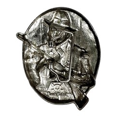 Al Capone Tommy Machine Gun Belt Buckle Silver Pewter Mobster 3D Rock Rebel