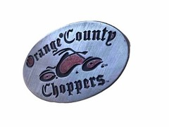 2004 West Coast Choppers Belt Buckle Brushed Steel & Black/Red