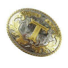 LKMY Men&rsquo;s Belt Buckle, 3D Gold Letter, Alphabet, Initial, Carving…