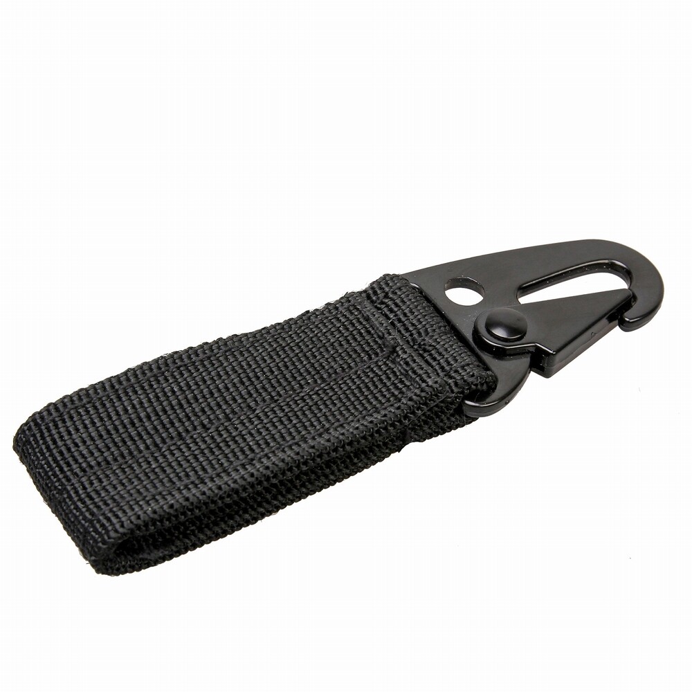 Tactical Nylon Molle Buckle Hook Carabiner Key Chain Key Clip Belt Metal Hook