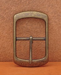 Antique Brass Center Bar Belt Buckle for Leather Belt Replacement Fit 40mm Strap