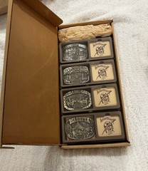 ADM – Indian Wars (1862-90) 4 Brass Buckle Limited Edition Set #2 (Low Num.) NIB
