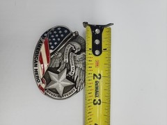 1996 American Hero Bronze Star Military Belt Buckle Great American buckle