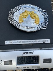 Western Buckle Gold Black Silver Guns 2nd Amend Cowboy 2 »Buckle Hebilla Vaquero