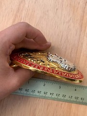 Western Buckle Gold Silver Red Running Horse Cowboy Buckle 2 » Hebillas Vaqueras