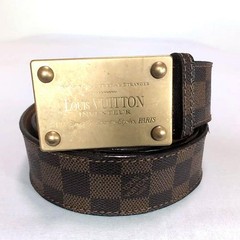 Louis Vuitton Pre-Owned Damier Sainteur Belt Gold 95Cm 5