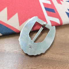 Vintage Sterling Silver 925 Taxco Mexico Western Belt Buckle, Keeper, Tip Set