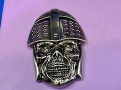 Knights Helmet & Skull Belt Buckle Medieval Armor Design Belt Buckle