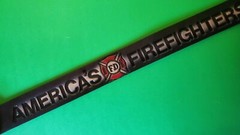 AMERICAN FIREFIGHTERS Genuine Leather Cowhide Belt and Firefighter Epoxy Buckle