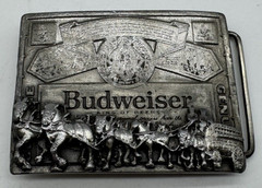 Vintage Budweiser Clydesdale Memorabilia Belt Buckle Markatron