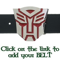 Transformers Style Belt Buckle Autobot Decepticon SciFi Movie Optimus Prime