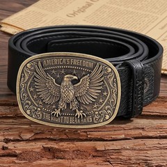 Bronze Eagle Cowboy Belt Buckle – Celebrate American Heritage with Style