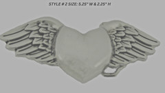 Heart Shaped Belt Buckle Wild at Heart Silver Chrome Vintage Metal Men Women New