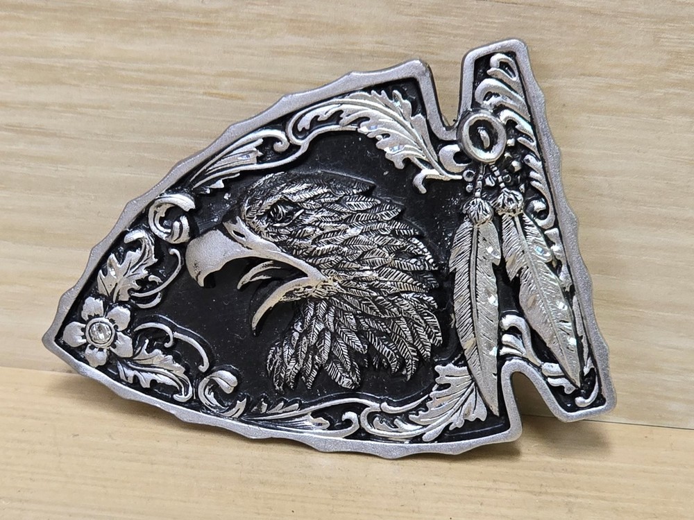 Vinyage Siskiyou DIAMOND CUT COLLECTION Silver Black Eagle Arrowhead Western