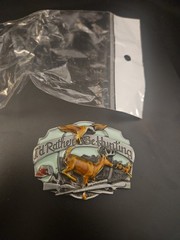 Deer Hunting Belt Buckle Western Cowboy Native American (DER-01)