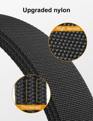 JUKMO Stretch Tactical Belt for Medium-for Waist 36&Prime;-42&Prime;(Length 49&Prime;), Black