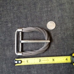 Vintage cool twisted round silver chain Belt Buckle women&rsquo;s or men&rsquo;s