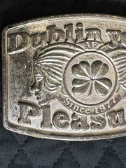 Vintage Original American Eagle Belt Buckle Dublin Your Pleasure Since 1977