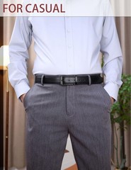 Men&rsquo;s Genuine Cow Leather Belt, 38&Prime;-40&Prime; Waist Adjustable, Black-black139