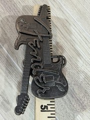 New Fender guitar motif belt buckle Metal Alloy