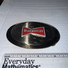 Budweiser Beer Gold Belt Buckle Vintage Rare Fast Free Shipping
