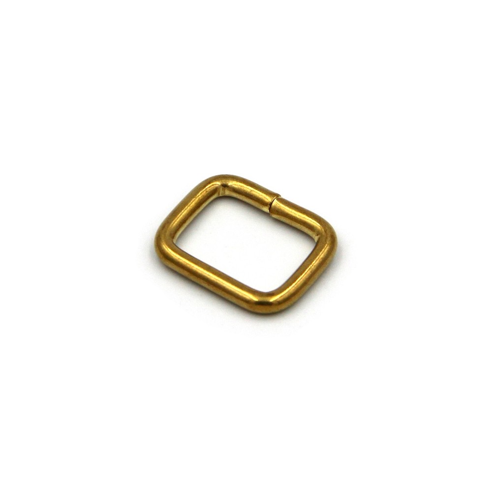 Brass Rectangular Ring Split Loop 16mm Leather Bag Strap Fastener Buckle lot