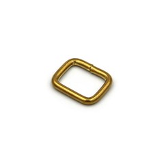 Brass Rectangular Ring Split Loop 16mm Leather Bag Strap Fastener Buckle lot