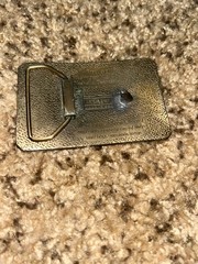 Vintage DC Shoes Skate Company bronze Toned Metal Belt Buckle Dee Cee