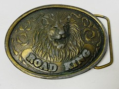 Union 76 King Of The Road Truckstop Club Lion Belt Buckle Vintage