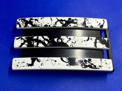 Adidas Golf 3 Stripe White & Black Ink Flash Color Trophy Award Belt Buckle