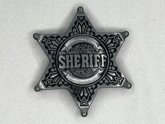 Sheriff Belt Buckle Western Cowboy